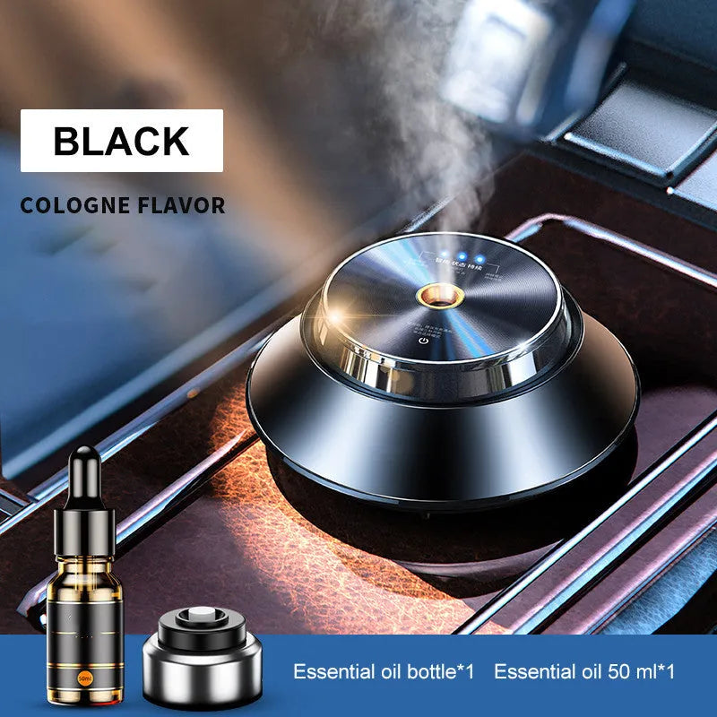 Black metal butterfly car aromatherapy air purifier with USB connection