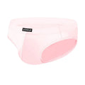 Men's seamless low waist briefs in black, white, or pink with hip-lifting function