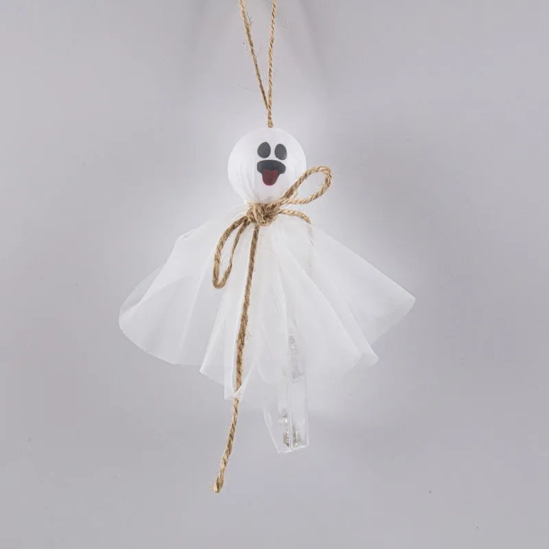 Halloween ghost LED lighting chain with colourful lights and battery box