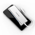 Lansheng USB Type C hub with four USB 3.0 ports and HDMI output in silver colour