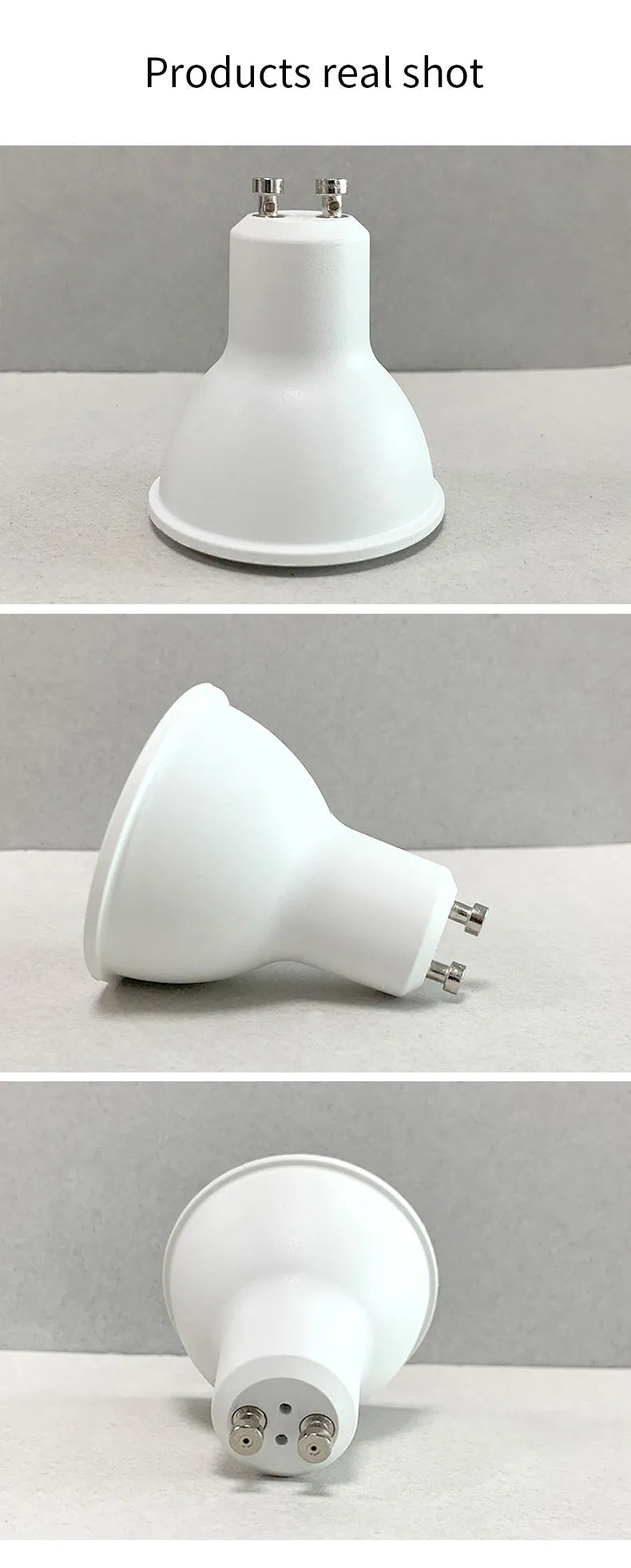 Smart RGBCCT GU10 LED spotlight with WiFi control and colour changing capability