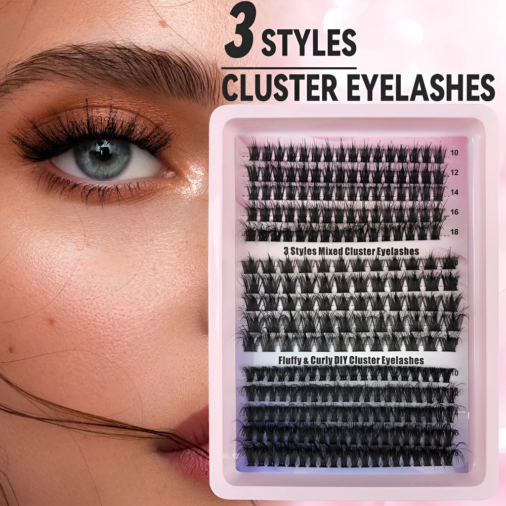 Creative large capacity messy eyelash mixed box measuring 13.7cm with multiple specification options