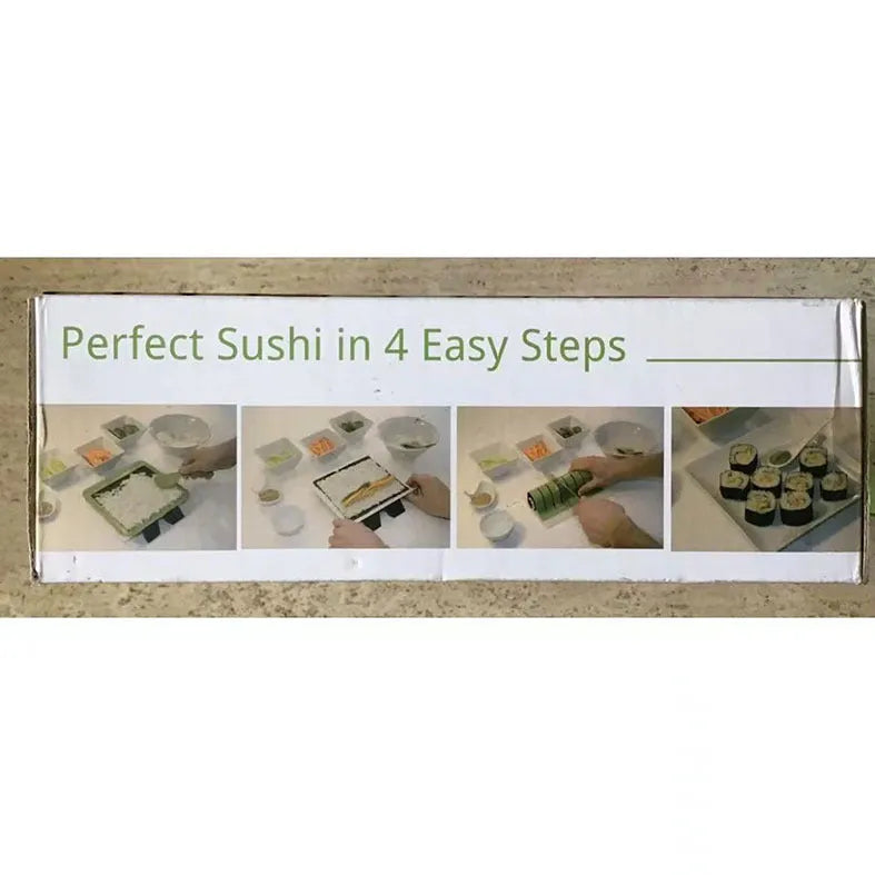 DIY simple sushi making machine with PP stainless steel body and wire, colour box packaging