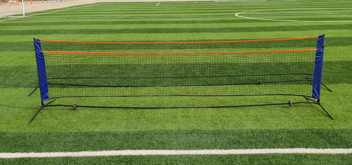 Portable folding badminton bracket with PE net in 3m to 6m size options