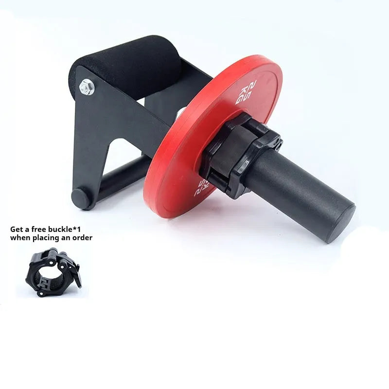 Shin trainer with iron foam frame and foam padding for calf ankle rehabilitation, fits 50mm or 25mm barbell discs