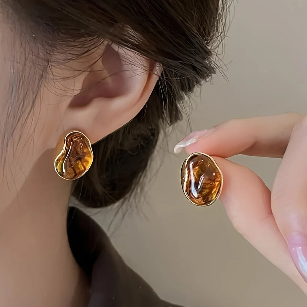 Handmade geometric holiday earrings set with three alloy drop designs featuring tassel elements