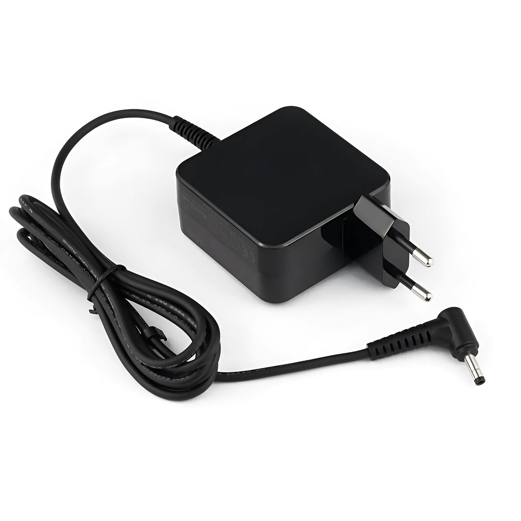 Black Hua 45W laptop adapter with American plug and charging cable