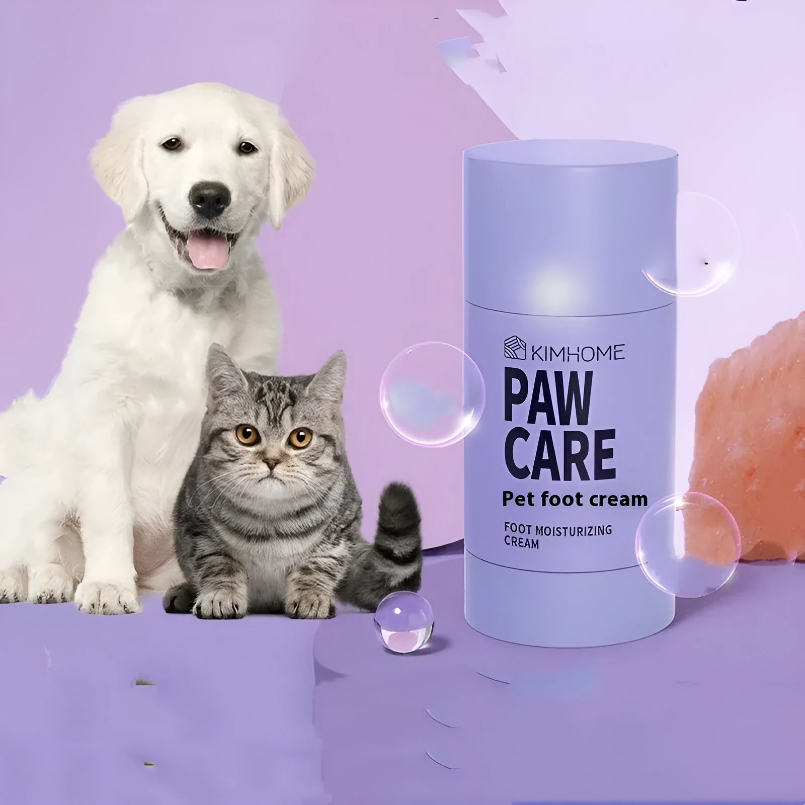 40g tube of pet foot moisturising cream with Brazil palm wax for cat and dog claw care
