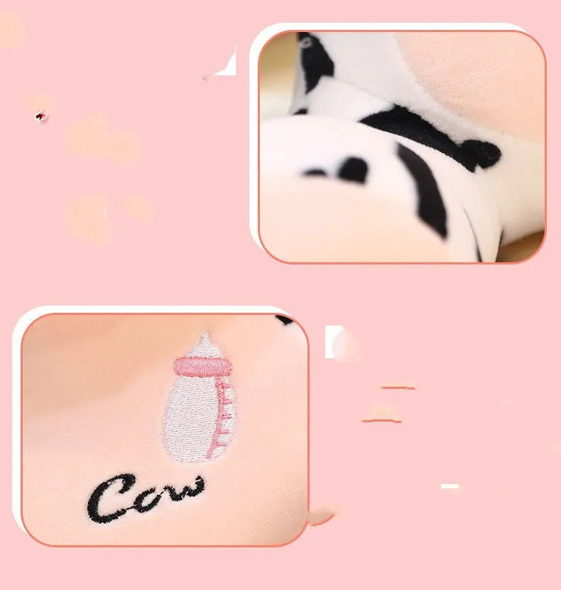Super soft short plush baby cow doll with PP cotton filling, 22cm or 26cm height, cute MengMeng design