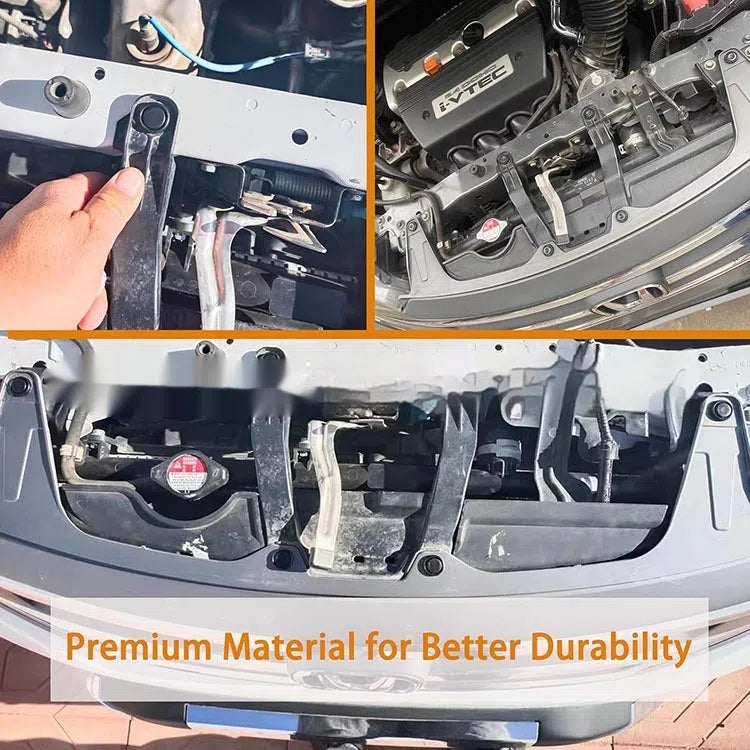 100-piece metal car bumper clip fastener stripping attachment tool set on a workbench