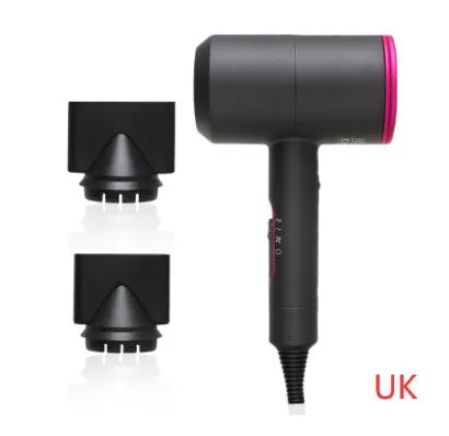 2000W hotel hair dryer with long cable and dual voltage, shown in selected colour with accessories.