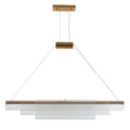 Minimalist glass pendant lamp with iron body for restaurant bar lighting in three sizes