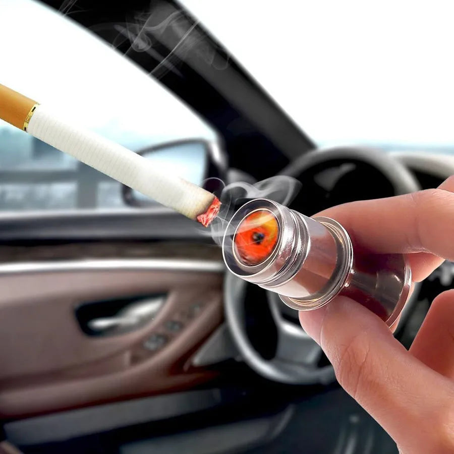 12V vehicle cigarette lighter with metal body and blue colour option for universal car fit