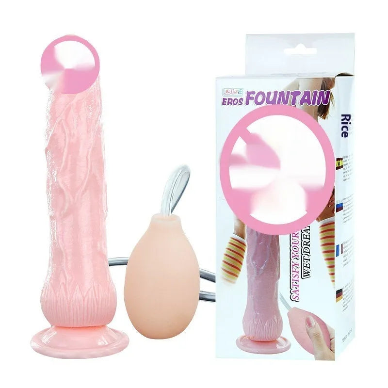 Flesh coloured realistic dildo with suction cup base, 200mm long