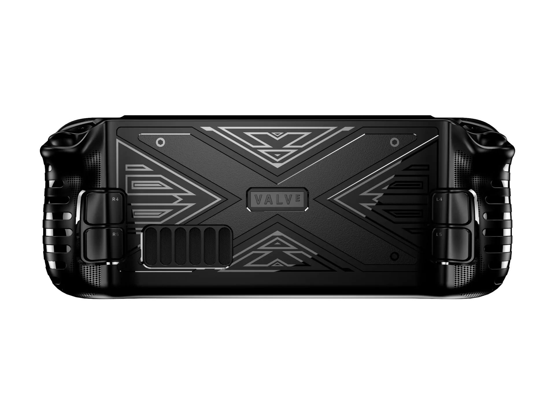 Red, blue, and black TPU soft shell protective cases for the Steam Deck handheld console.