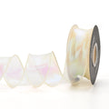 Fishtail yarn mesh craft ribbon roll in illusion colours for DIY floral decorations