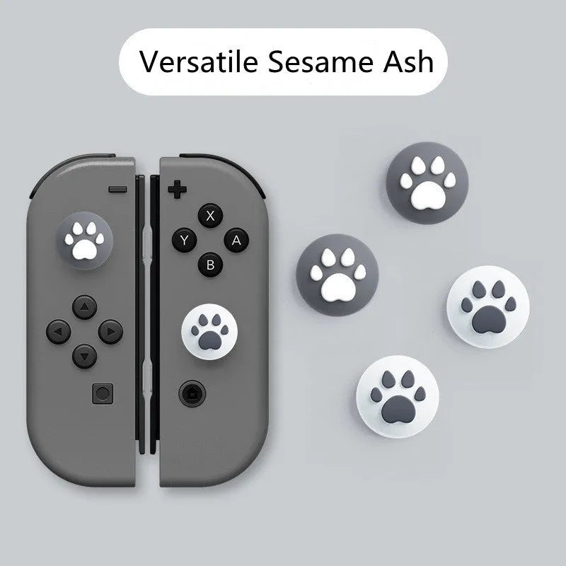 Four silicone rocker caps for Nintendo Switch Lite Joycon controllers with cat claw texture