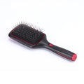 Black wireless charging straight hair comb with negative ions and tourmalene ceramic heat conductor