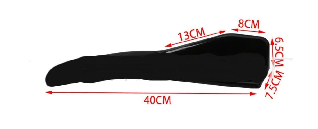 Car deflector lights for GM vehicles, 440mm ABS construction in bright black or carbon fibre finish