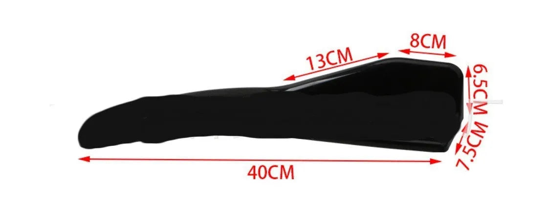 Car deflector lights for GM vehicles, 440mm ABS construction in bright black or carbon fibre finish