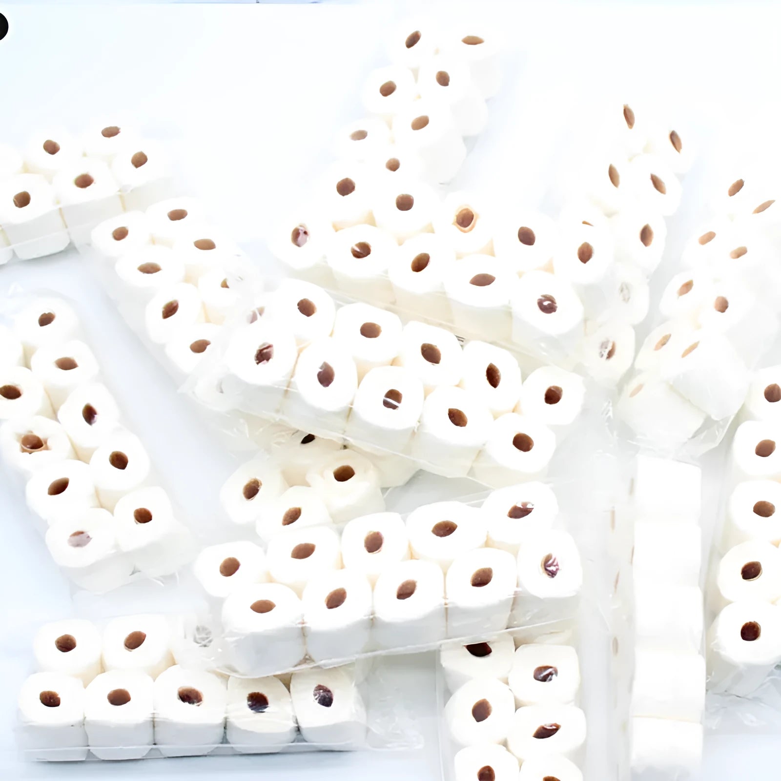 Children's paper simulated tissue roll toy model measuring 30mm by 15mm by 80mm