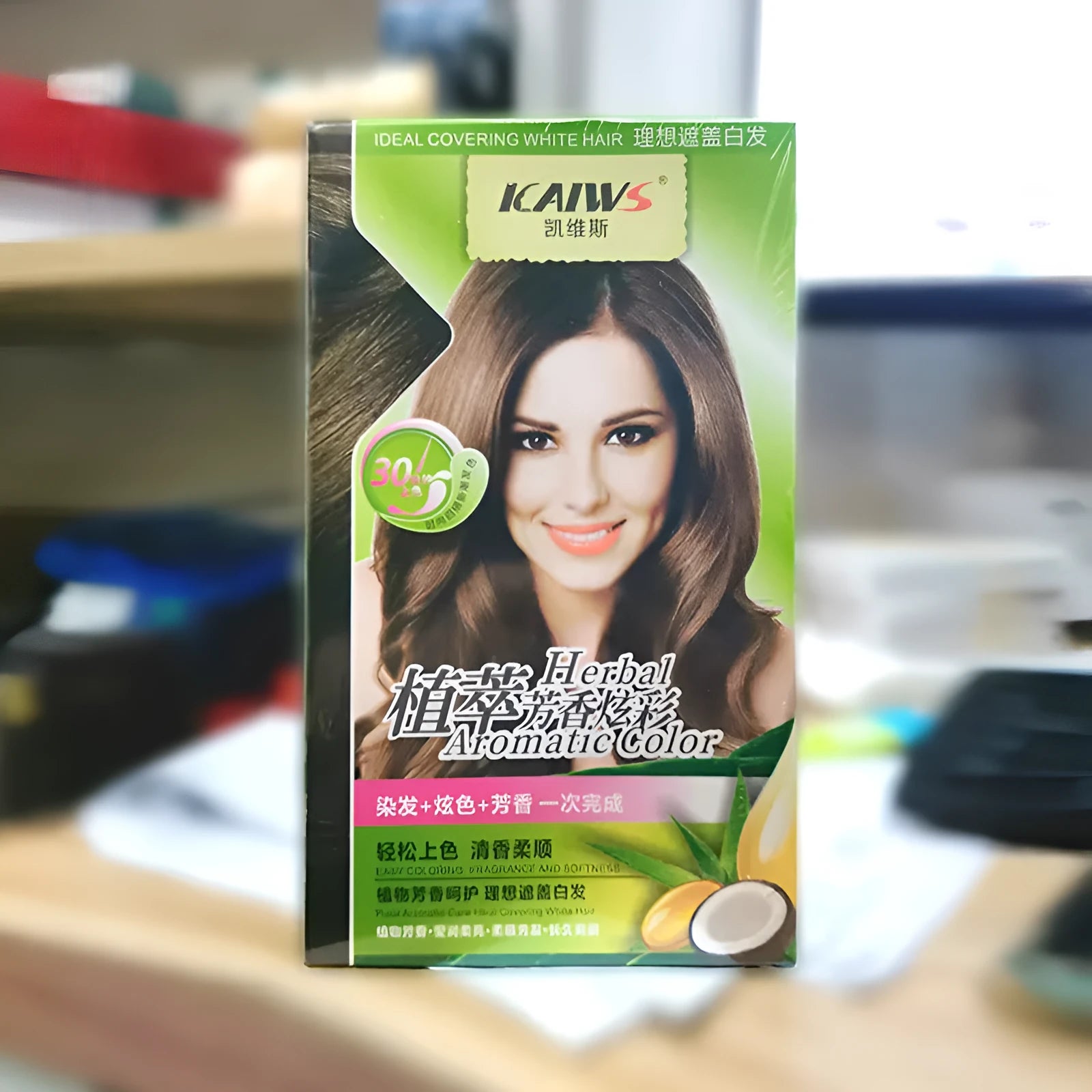 Plant Aromatic Soft Luster Mild Hair Colour Cream kit with two 120ml tubes in choice of four shades.