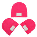 Knitted warm pullover hat in acrylic fibre dome top style for babies toddlers and adults