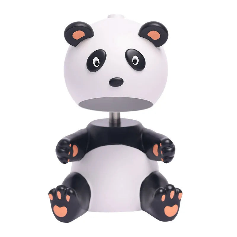 Panda shaped aromatherapy wax lamp with timer function as night light on table