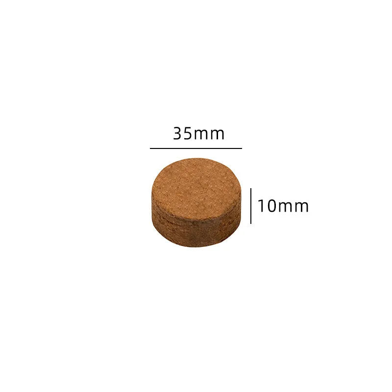 Nutrient soil blocks for vegetable planting in various sizes showing particle texture
