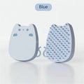 Sponge silicone pet comb brush for cats and dogs with blue, brown or green colour options