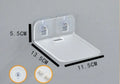 Acrylic right-angle camera wall mount for no-drill installation in black finish