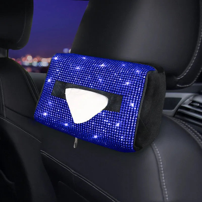 Hot drilling rhinestone steering wheel cover set with shoulder pad and gear cover for car interior