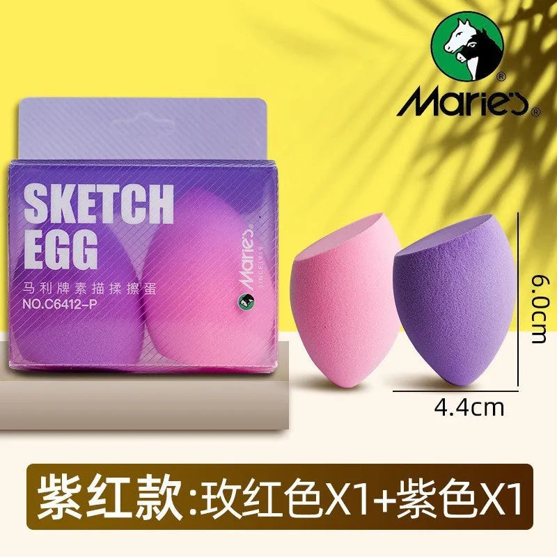 Fluorescent plastic sketch rubbing knife with smear tip for pencil and charcoal erasing