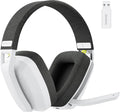 Bluetooth 5.3 2.4G dual-mode lightweight headset with mesh earmuffs and built-in microphone in BW06 Black
