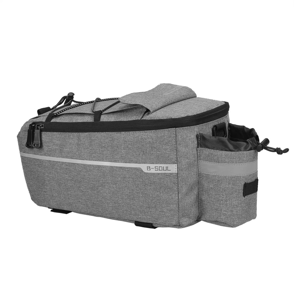 Rear seat bag for mountain bike electric car folding cycle 10L polyester black