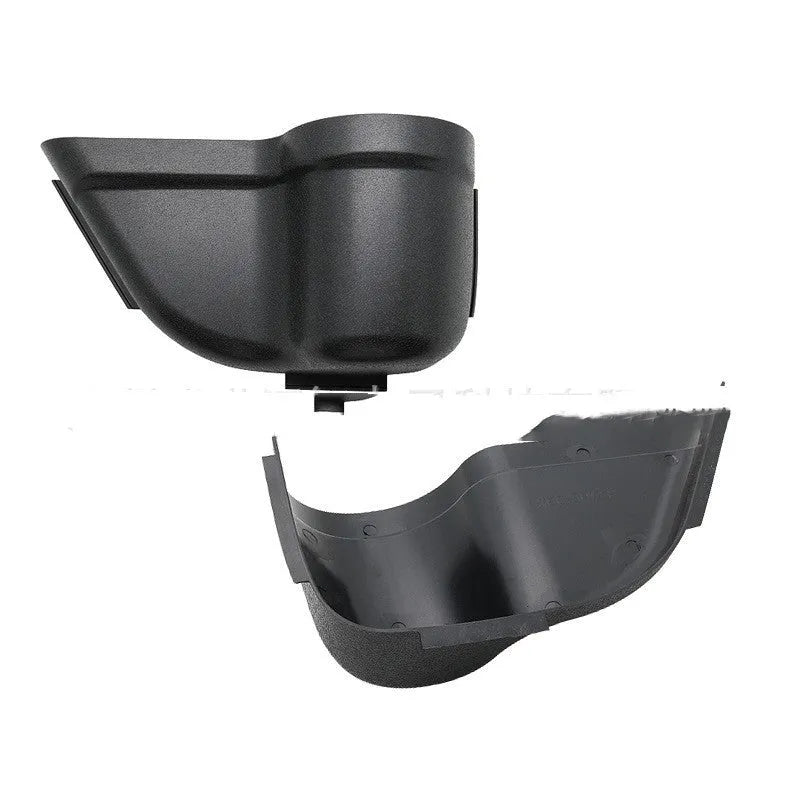 Black ABS plastic door storage box with net pocket for Jeep Wrangler JK and JL models
