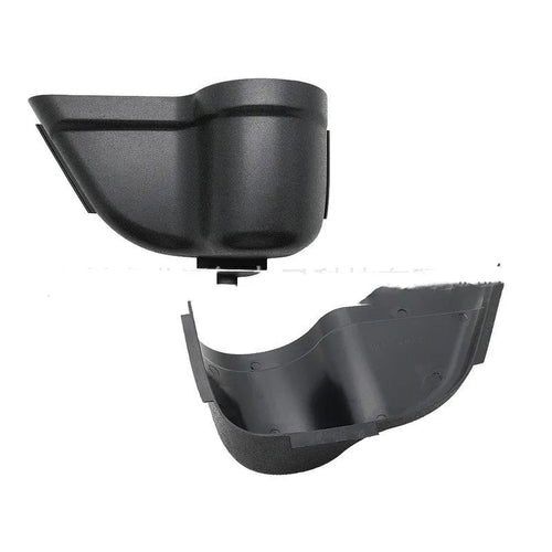 Black ABS plastic door storage box with net pocket for Jeep Wrangler JK and JL models