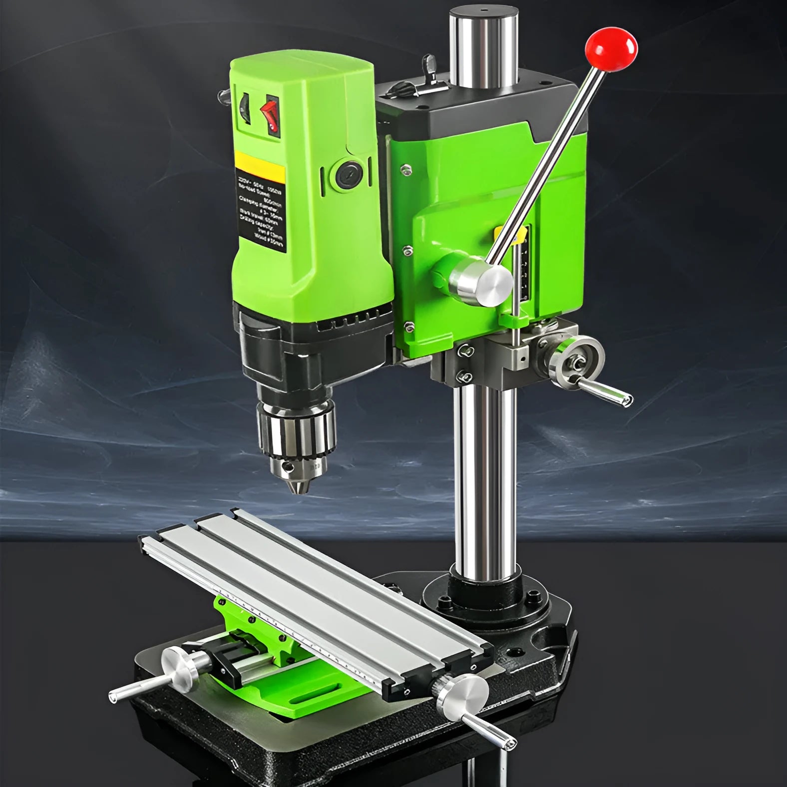 240W bench drill milling machine with cross bench pliers and heavy duty pliers for workshop use