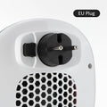White ceramic heating electric hot air blower heater with remote control, dual voltage for EU and US systems
