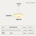 New Chinese minimalist bedroom chandelier with beige fabric shade, alloy frame, 50cm diameter option, Japanese style ceiling light