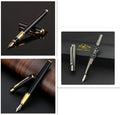 Metal ballpoint pen with 0.5mm fine tip in black and red colour options