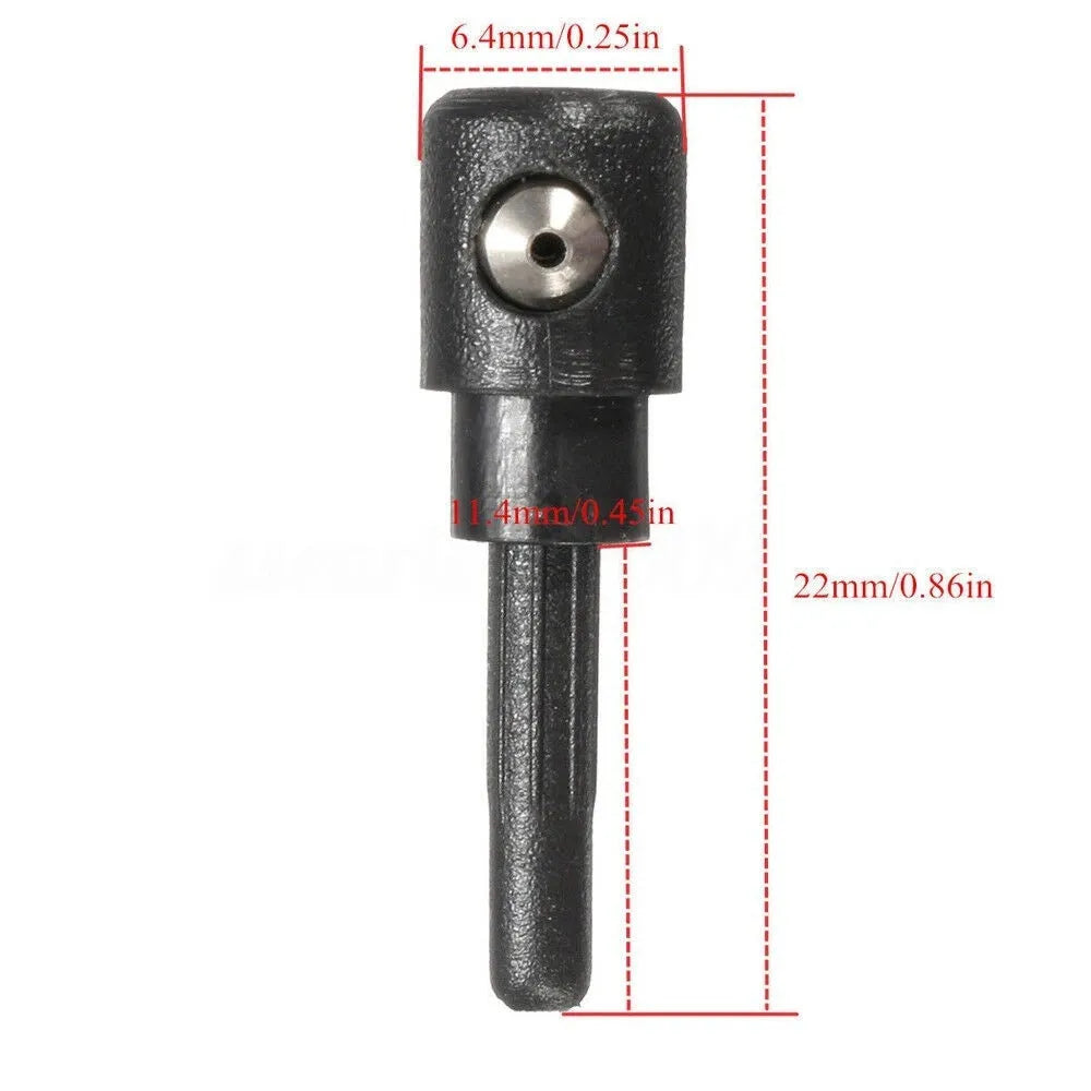 Black rear windshield water washer nozzle for Volkswagen Golf Audi Skoda 1pcs