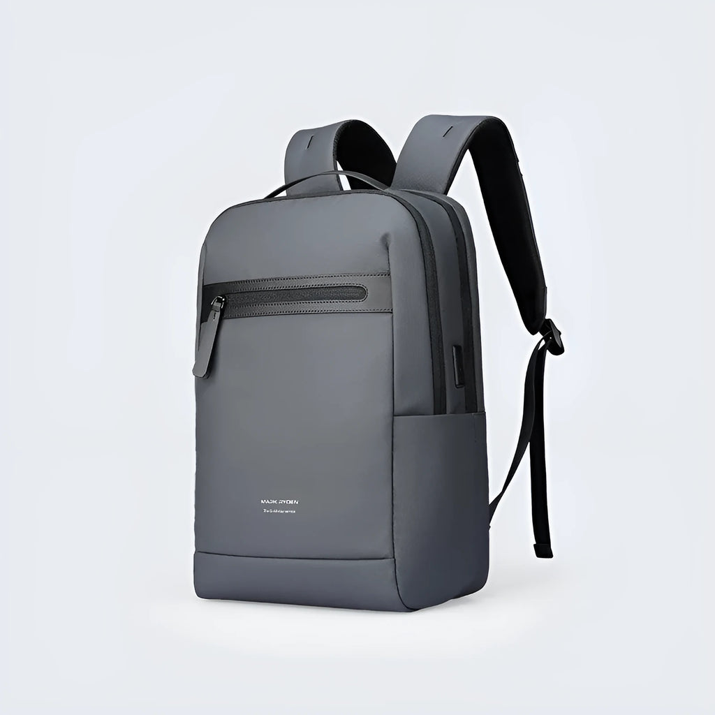 Graphite grey USB charging business backpack made from Oxford cloth with below 20L capacity