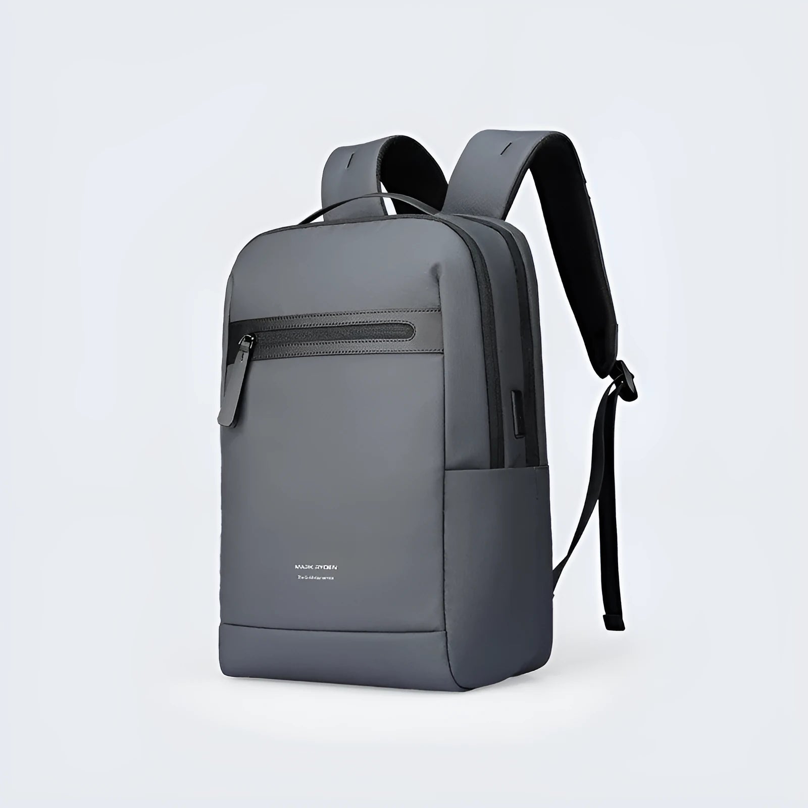 Graphite grey USB charging business backpack made from Oxford cloth with below 20L capacity