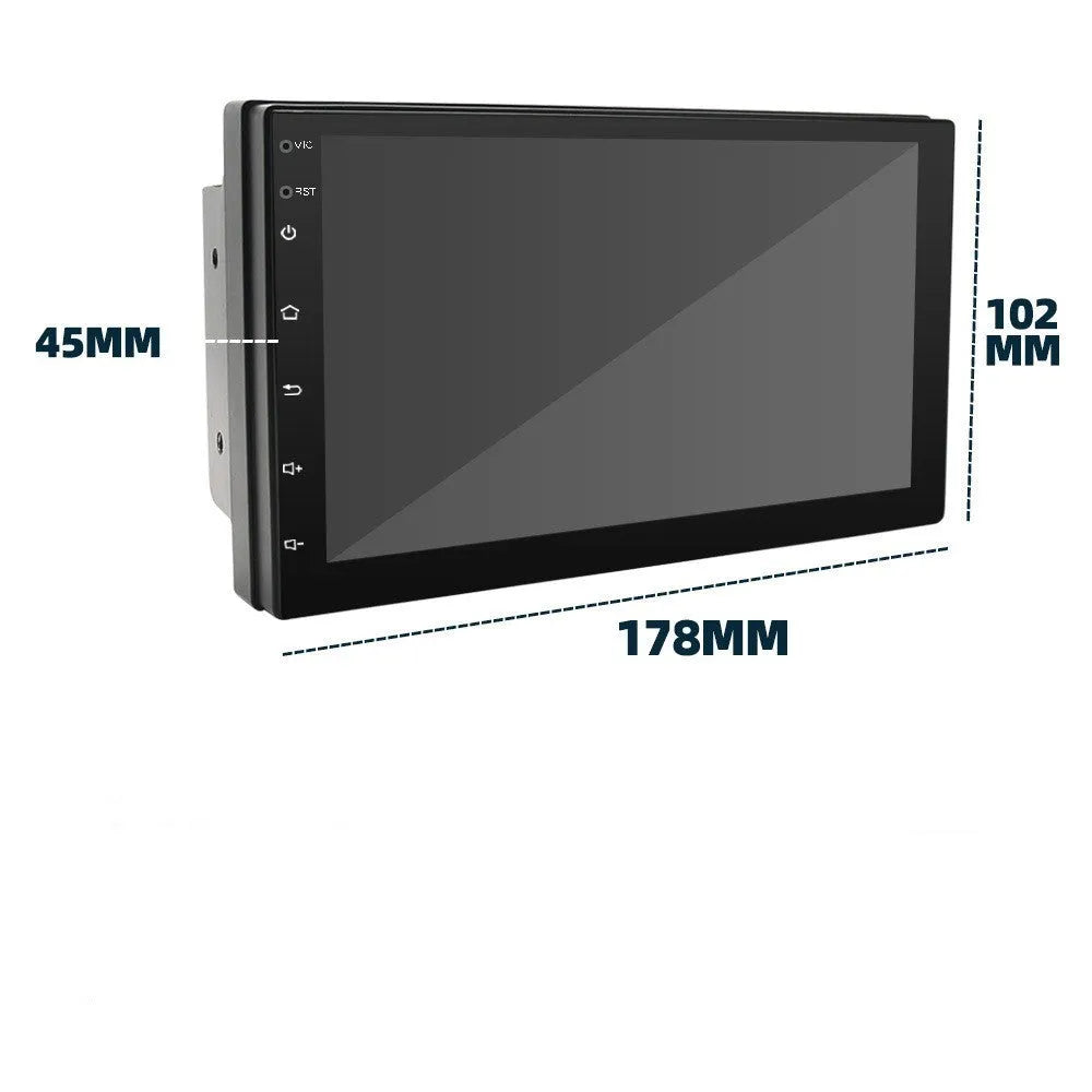 Universal black car MP5 player with 7-inch screen for GPS navigation and radio