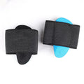 Blue elastic bandage sole foot pad for arch support in adult and children sizes