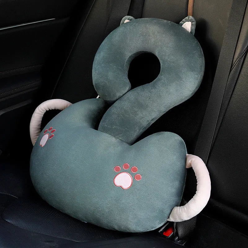 Cartoon animal cushion pillow with question mark design in 65x65cm size