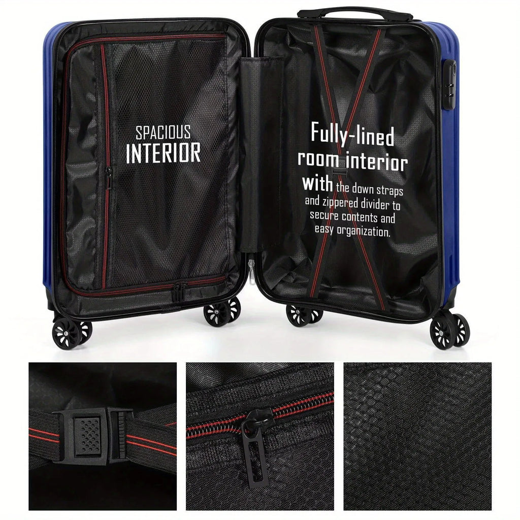 Aluminium alloy luggage set with 14-inch and 20-inch trunks for travel packing