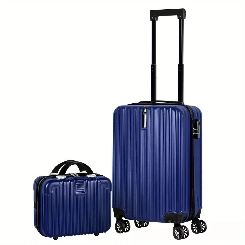 Aluminium alloy luggage set with 14-inch and 20-inch trunks for travel packing