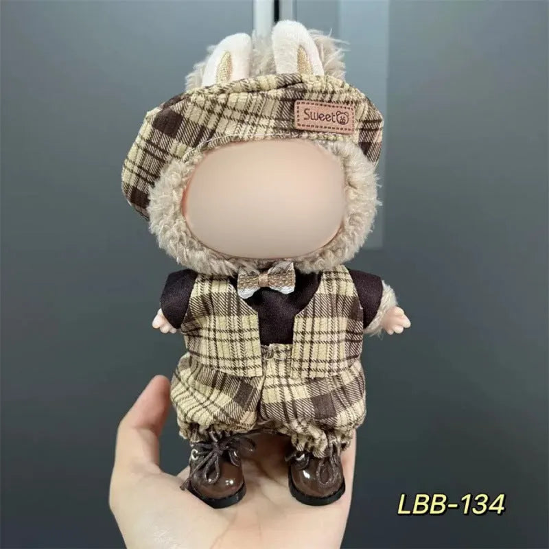 17cm plastic doll costume for vinyl figurines with multiple style options